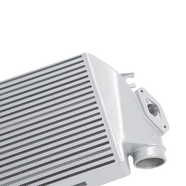 Mishimoto 08-14 Subaru WRX Top-Mount Intercooler Kit - Powder Coated Silver & Black Hoses - Bull Strap