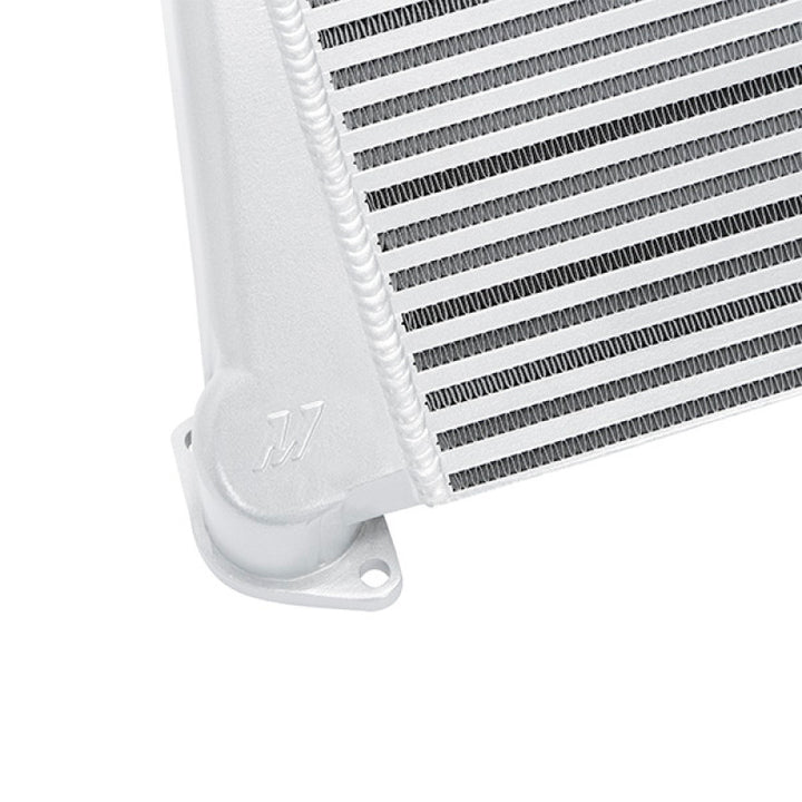 Mishimoto 08-14 Subaru WRX Top-Mount Intercooler Kit - Powder Coated Silver & Black Hoses - Bull Strap