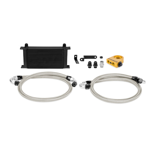 Mishimoto 08-14 WRX/STi Thermostatic Oil Cooler Kit - Black - Bull Strap