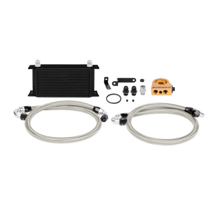 Mishimoto 08-14 WRX/STi Thermostatic Oil Cooler Kit - Black - Bull Strap