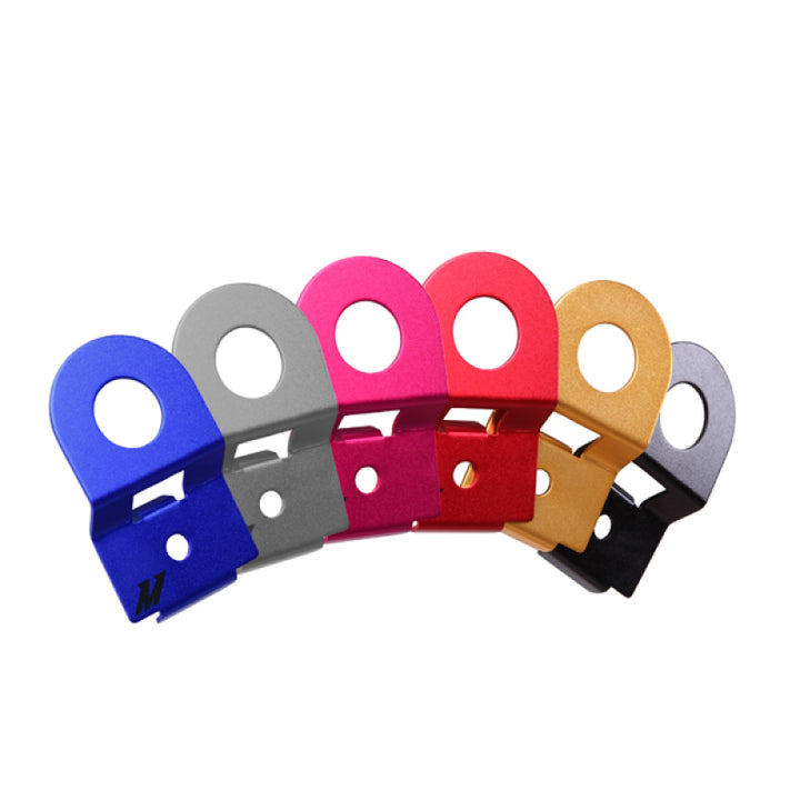 Mishimoto 08+ Subaru Impreza WRX/STI Aluminum Radiator Stay - Anodized Black - Bull Strap