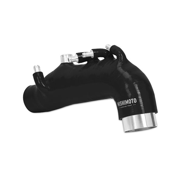 Mishimoto 08 Subaru WRX Black Silicone Induction Hose - Bull Strap