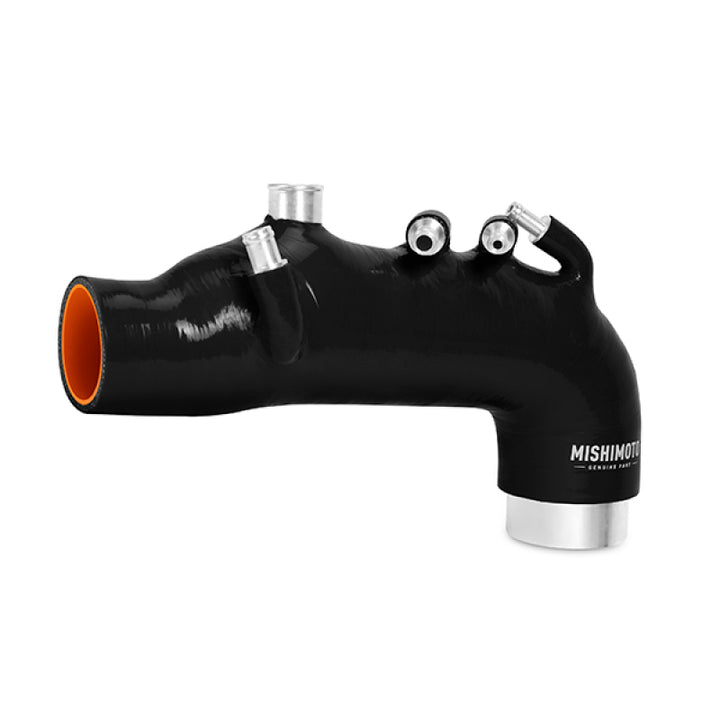 Mishimoto 08 Subaru WRX Black Silicone Induction Hose - Bull Strap