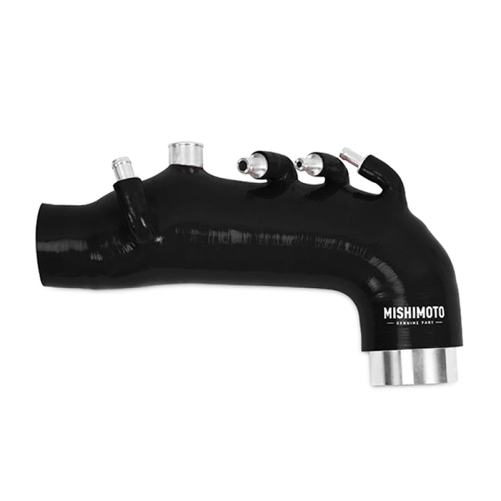 Mishimoto 08 Subaru WRX Black Silicone Induction Hose - Bull Strap
