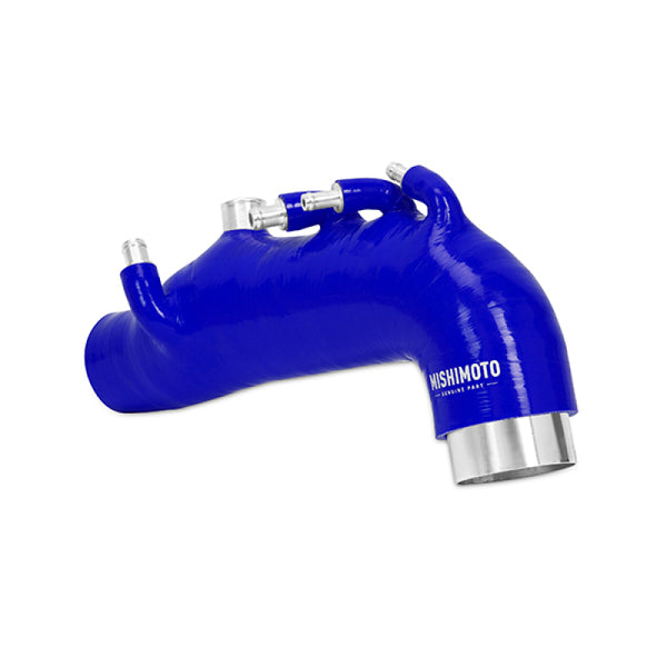 Mishimoto 08 Subaru WRX Blue Silicone Induction Hose - Bull Strap