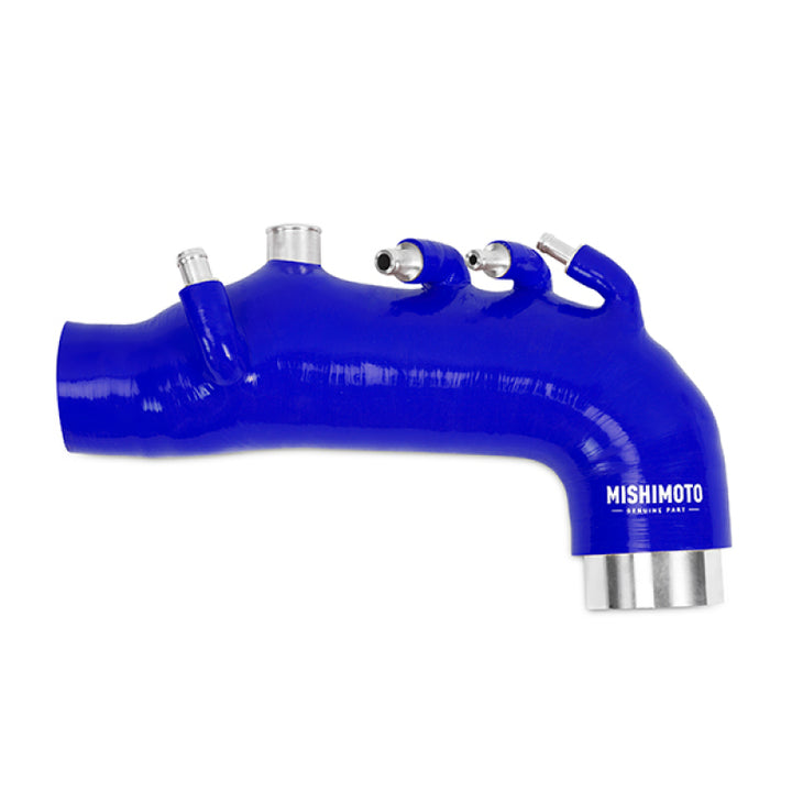 Mishimoto 08 Subaru WRX Blue Silicone Induction Hose - Bull Strap