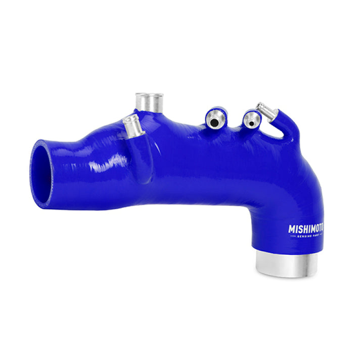 Mishimoto 08 Subaru WRX Blue Silicone Induction Hose - Bull Strap