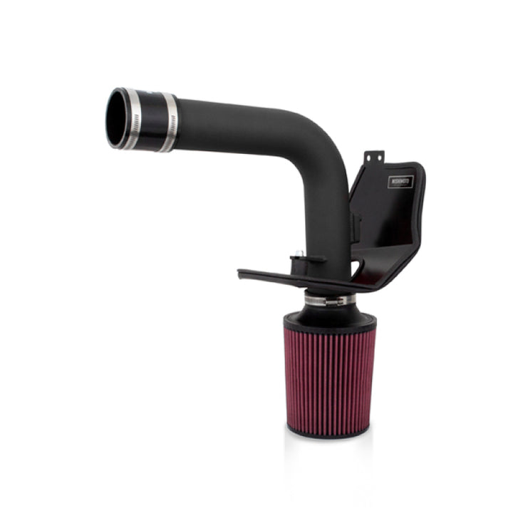 Mishimoto 08+ Subaru WRX/STi Performance Cold Air Intake Kit - Wrinkle Black - Bull Strap