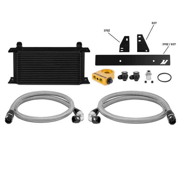 Mishimoto 09-12 Nissan 370Z / 08-12 Infiniti G37 (Coupe Only) Thermostatic Oil Cooler Kit - Bull Strap