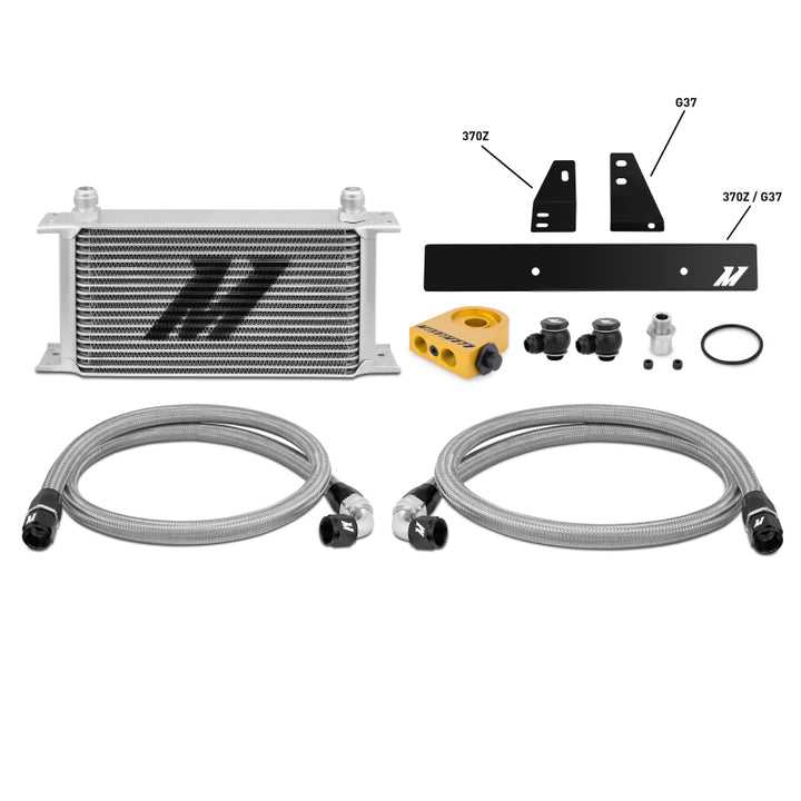Mishimoto 09-12 Nissan 370Z / 08-12 Infiniti G37 (Coupe Only) Thermostatic Oil Cooler Kit - Bull Strap