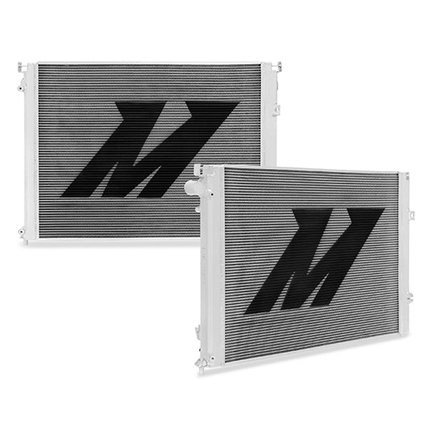 Mishimoto 09-16 Dodge Challenger/Charger 5.7L V8 Performance Aluminum Radiator - Bull Strap