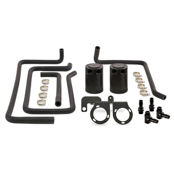 Mishimoto 09+ Nissan 370Z Direct Fit Baffled Oil Catch Can - Black - Bull Strap