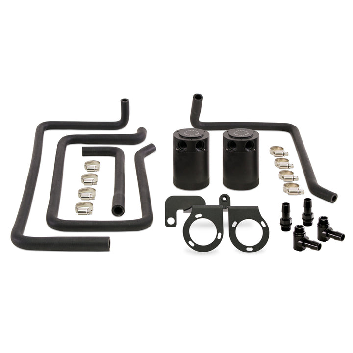 Mishimoto 09+ Nissan 370Z Direct Fit Baffled Oil Catch Can - Black - Bull Strap