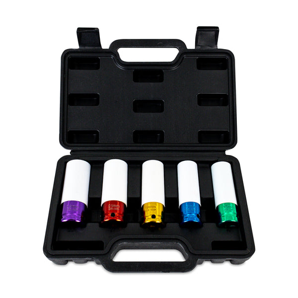 Mishimoto 1/2in. Wheel Nut Socket Set - 5pc - Bull Strap