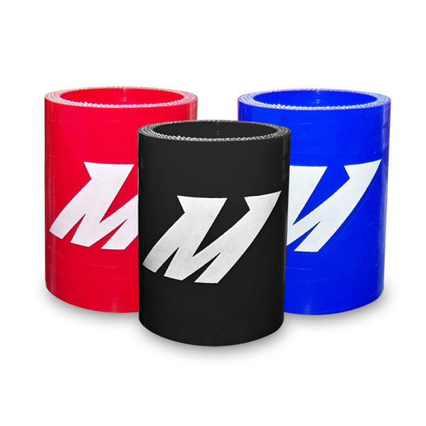 Mishimoto 1.5 Inch Black Straight Coupler - Bull Strap