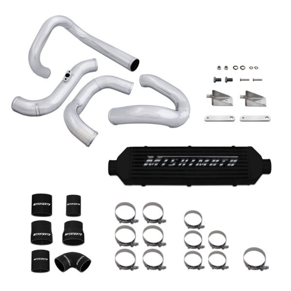 Mishimoto 10-11 Hyundai Genesis Coupe Black Aluminum Intercooler Kit - Bull Strap