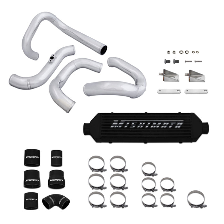 Mishimoto 10-11 Hyundai Genesis Coupe Black Aluminum Intercooler Kit - Bull Strap