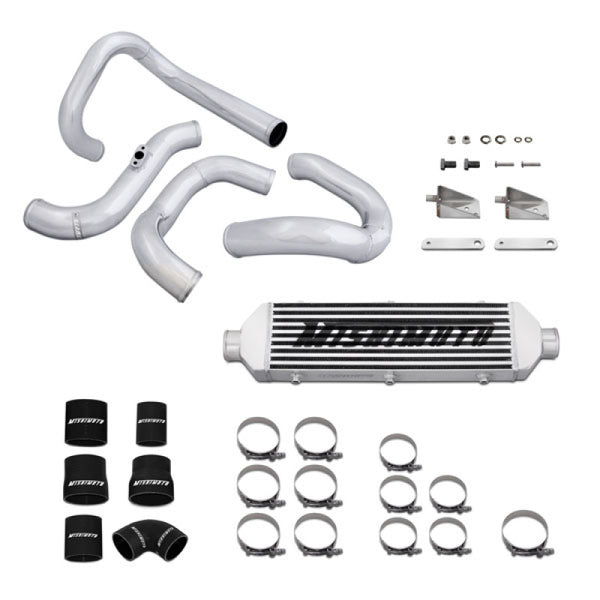 Mishimoto 10-11 Hyundai Genesis Coupe Silver Aluminum Intercooler Kit - Bull Strap