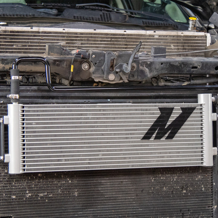Mishimoto 10-12 Ram 2500/3500 6.7L Cummins Transmission Cooler - Bull Strap