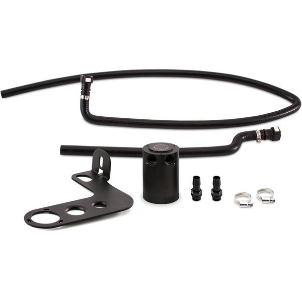 Mishimoto 10-15 Chevrolet Camaro SS (Automatic) Baffled Oil Catch Can Kit - Black - Bull Strap