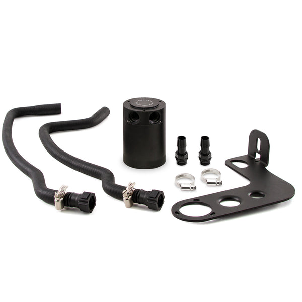 Mishimoto 10-15 Chevrolet Camaro SS Baffled Oil Catch Can Kit - Black - Bull Strap