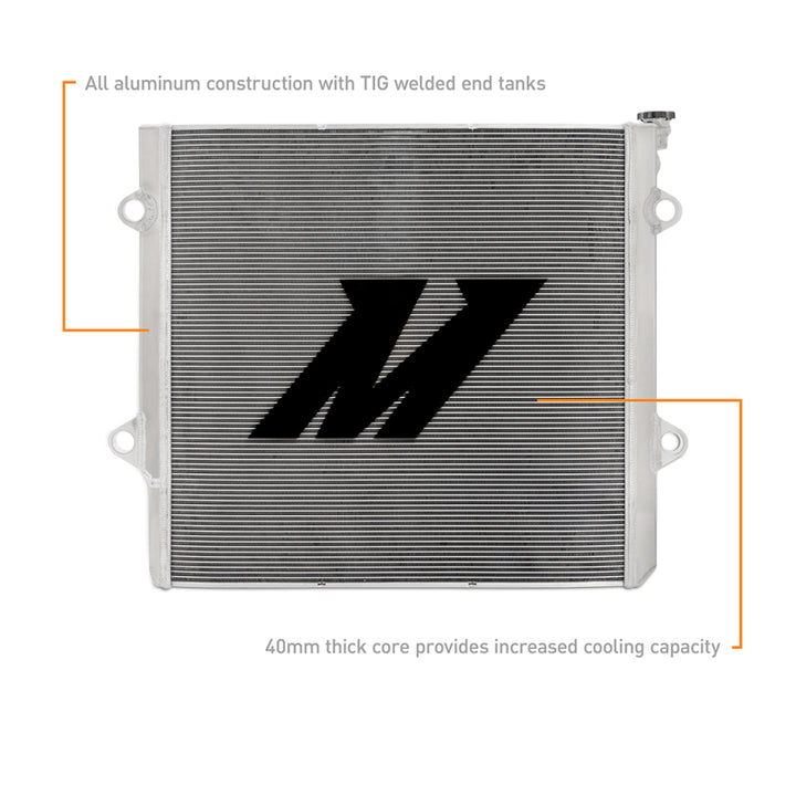 Mishimoto 10-23 Lexus GX460 4.6L Performance Aluminum Radiator - Bull Strap