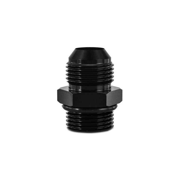 Mishimoto -10 ORB to -10AN Aluminum Fitting - Black - Bull Strap