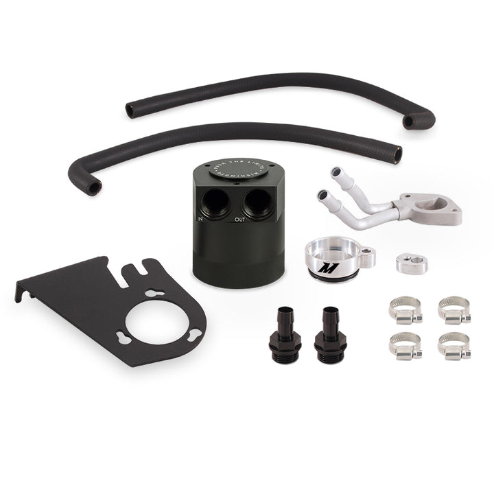 Mishimoto 11-16 Ford 6.7L Powerstroke Baffled Oil Catch Can Kit - Bull Strap