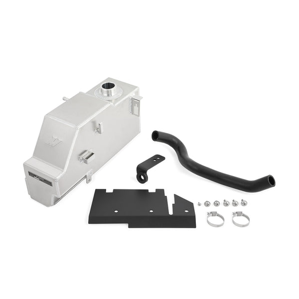 Mishimoto 11-19 Ford 6.7L Powerstroke Aluminum Degas Tank - Natural - Bull Strap