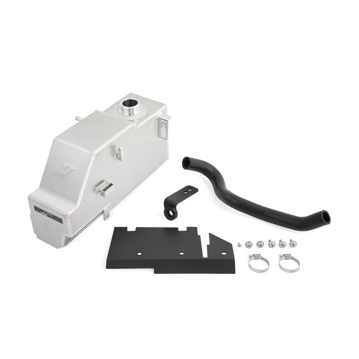 Mishimoto 11-19 Ford 6.7L Powerstroke Aluminum Degas Tank - Natural - Bull Strap