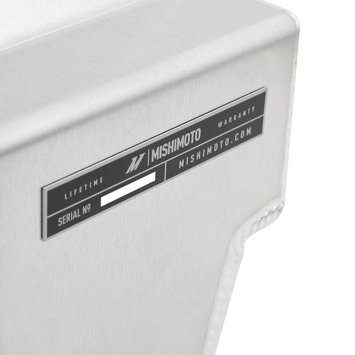 Mishimoto 11-19 Ford 6.7L Powerstroke Aluminum Degas Tank - Natural - Bull Strap