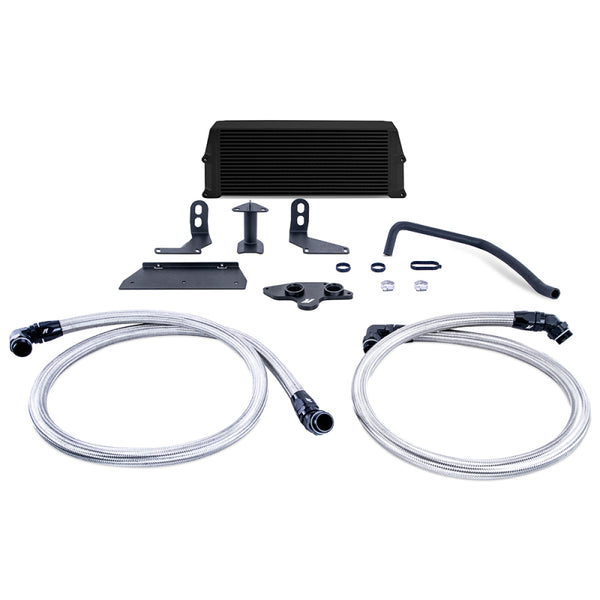 Mishimoto 11-19 Ford 6.7L Powerstroke Performance Oil Cooler Kit - Black - Bull Strap