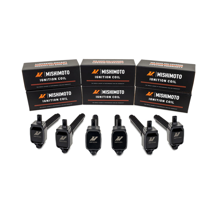 Mishimoto 12-18 Jeep Wrangler 3.6L Six Cylinder Ignition Coil Set - Bull Strap