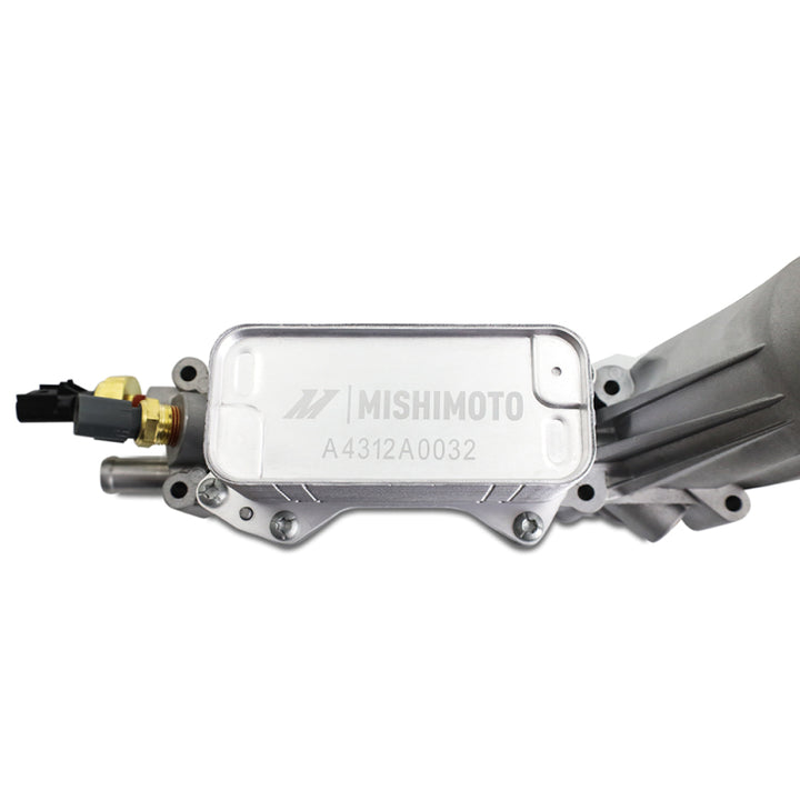 Mishimoto 12-18 Jeep Wrangler JK Aluminum Oil Filter Housing 3.6L - Bull Strap