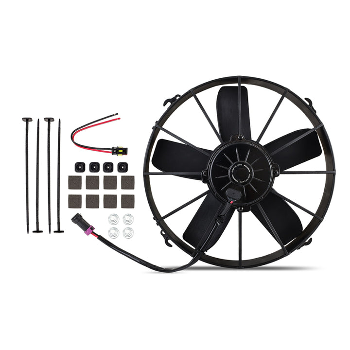 Mishimoto 12 Inch Race Line High-Flow Electric Fan - Bull Strap