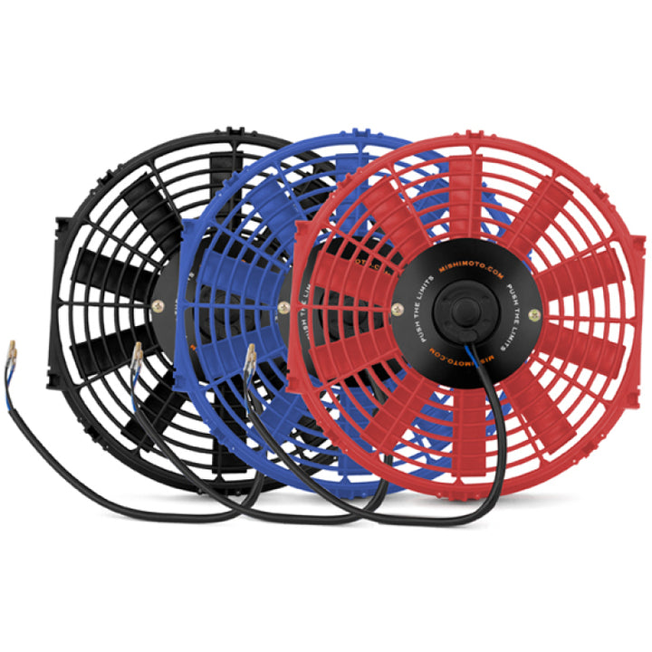 Mishimoto 12 Inch Red Electric Fan 12V - Bull Strap