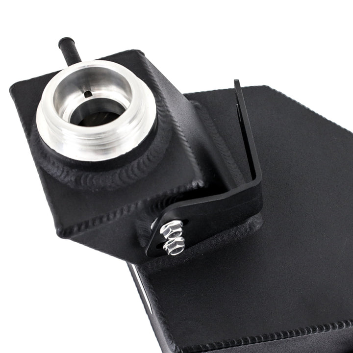 Mishimoto 13-18 Ram 6.7L Cummins Degas Tank - Black - Bull Strap