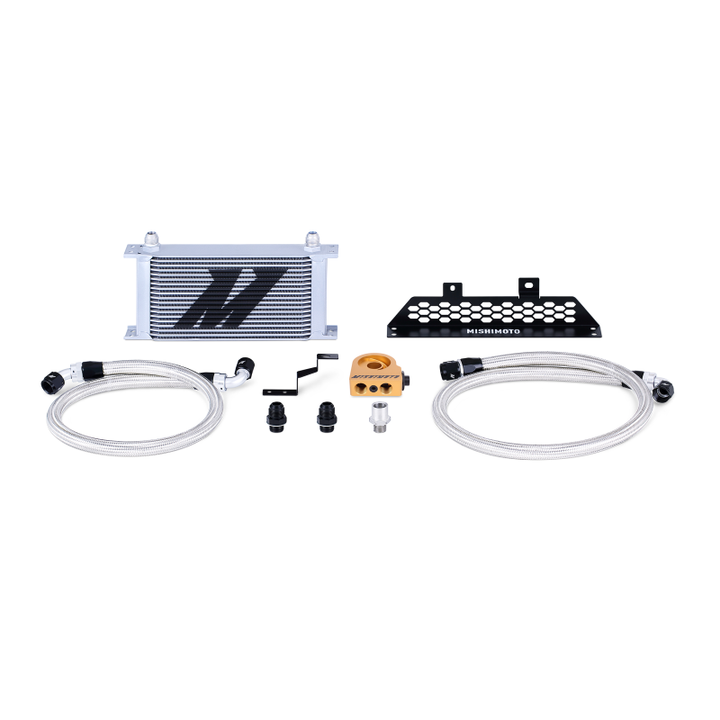 Mishimoto 13+ Ford Focus ST Thermostatic Oil Cooler Kit - Silver - Bull Strap