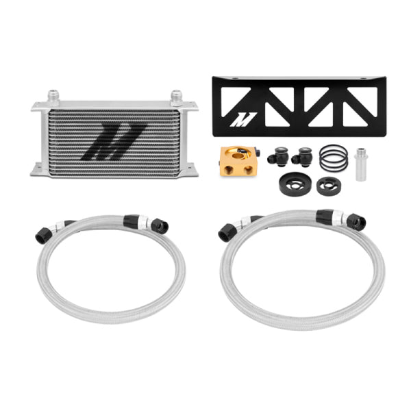 Mishimoto 13+ Subaru BRZ/Scion FR-S Thermostatic Oil Cooler Kit - Silver - Bull Strap
