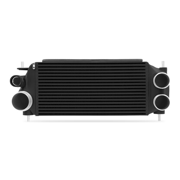 Mishimoto 15-16 Ford F-150 EcoBoost 3.5L Black Performance Intercooler Kit w/ Polished Pipes - Bull Strap