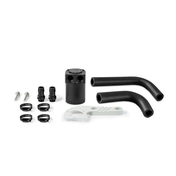 Mishimoto 15-20 BMW F8X M3/M4 Baffled Oil Catch Can - Alpine White - Bull Strap