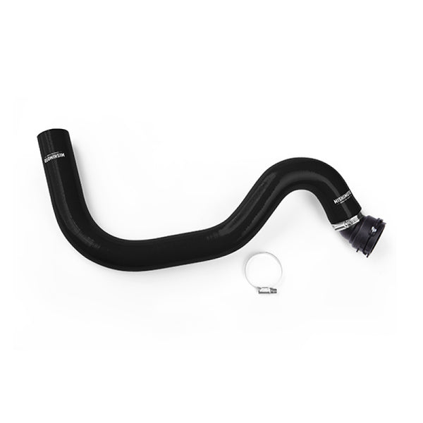 Mishimoto 15+ Ford Mustang GT Black Silicone Upper Radiator Hose - Bull Strap