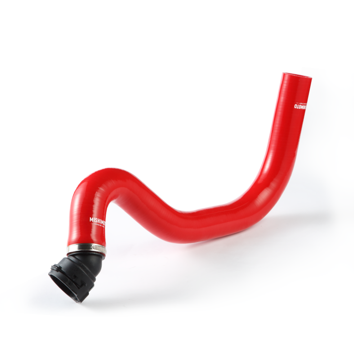 Mishimoto 15+ Ford Mustang GT Red Silicone Upper Radiator Hose - Bull Strap