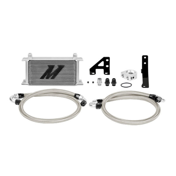 Mishimoto 15 Subaru STI Oil Cooler Kit - Silver - Bull Strap
