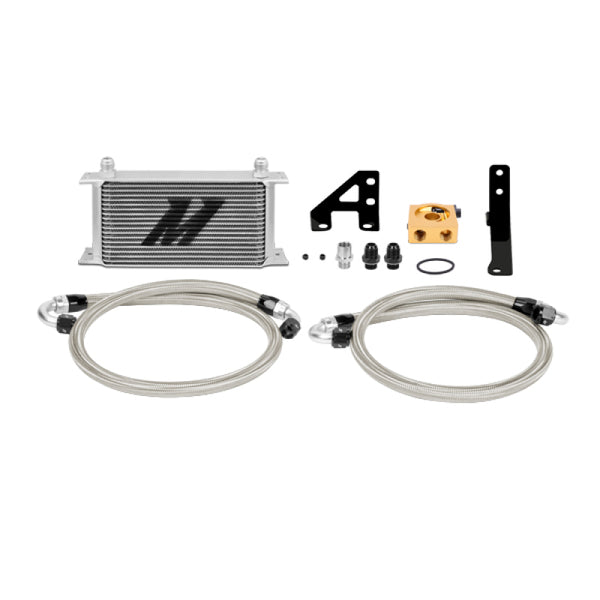 Mishimoto 15 Subaru STI Thermostatic Oil Cooler Kit - Silver - Bull Strap