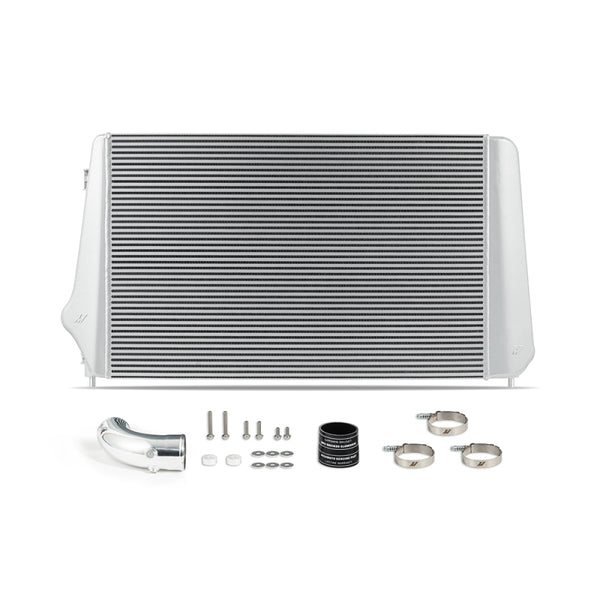 Mishimoto 17-19 GM 6.6L L5P Duramax Intercooler - Silver - Bull Strap