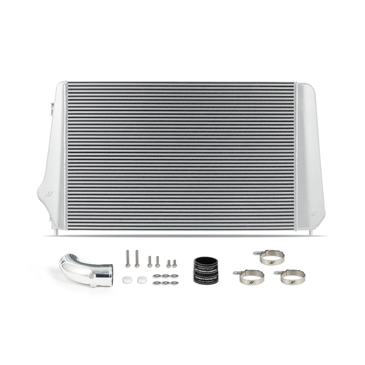 Mishimoto 17-19 GM 6.6L L5P Duramax Intercooler - Silver - Bull Strap