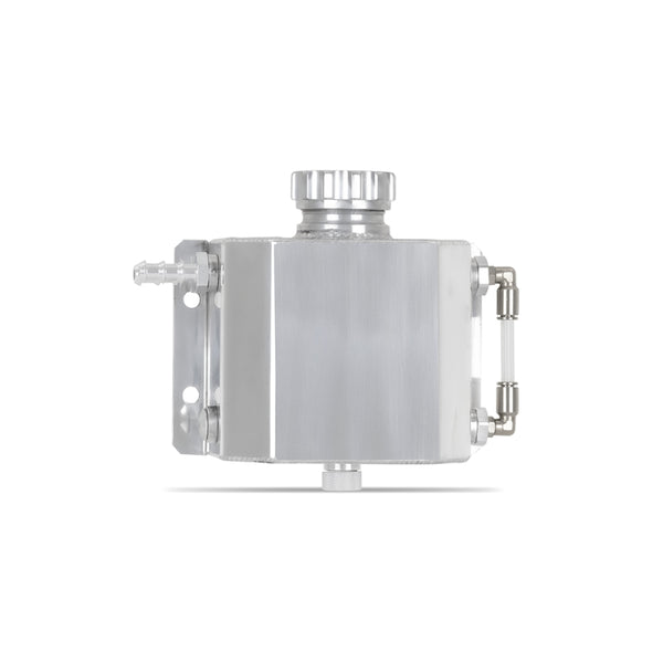 Mishimoto 1L Coolant Overflow Tank - Polished - Bull Strap