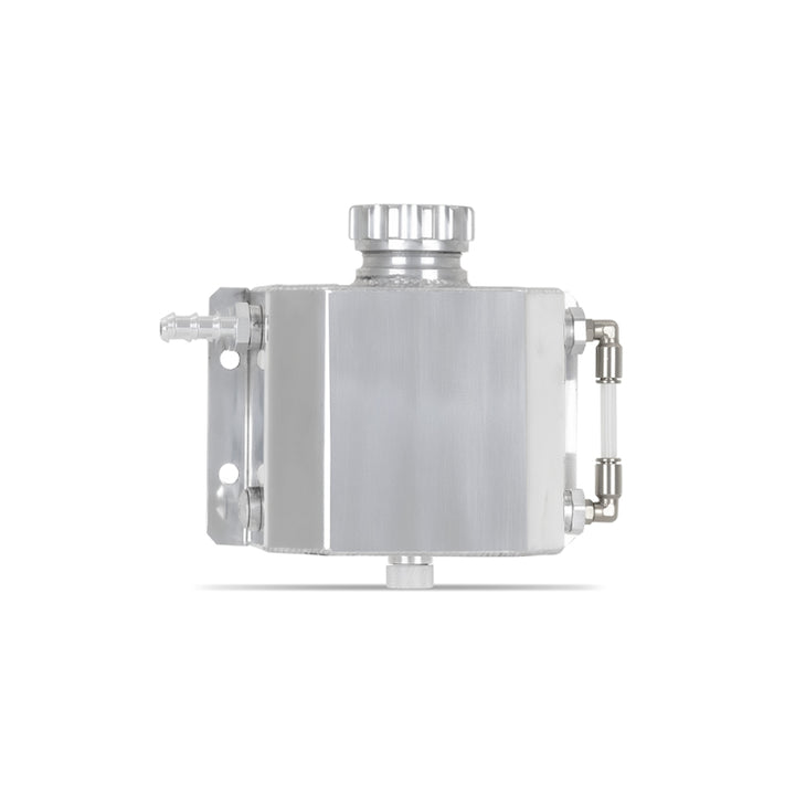 Mishimoto 1L Coolant Overflow Tank - Polished - Bull Strap