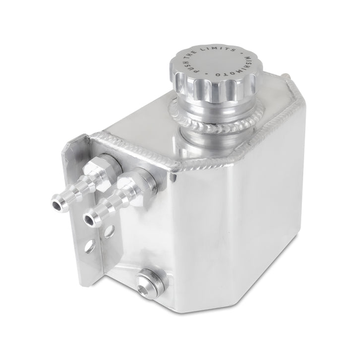 Mishimoto 1L Coolant Overflow Tank - Polished - Bull Strap